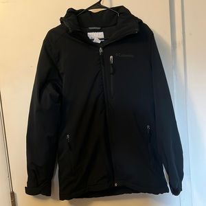 Columbia Heavy Black Coat - Men’s Small